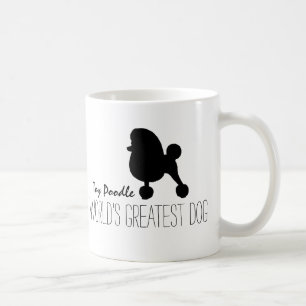 Mug Jouet Poodle Silhouette le plus grand chien du mon