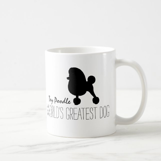 Mug Jouet Poodle Silhouette le plus grand chien du mon (Droite)
