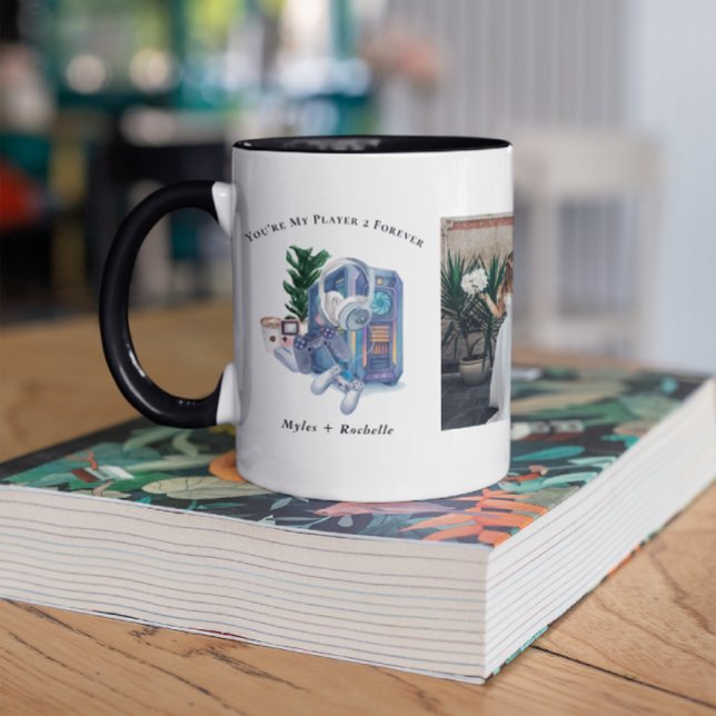 Mug Joueur 2 Forever | Musique photo Couple Gamer pers (Créateur téléchargé)