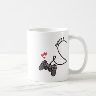 Mug Joueur amusant 1 Joueur 2 Joueur correspondant Cou