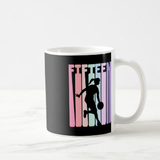 Mug Joueur de basketball rétro 15e anniversaire 15 ans