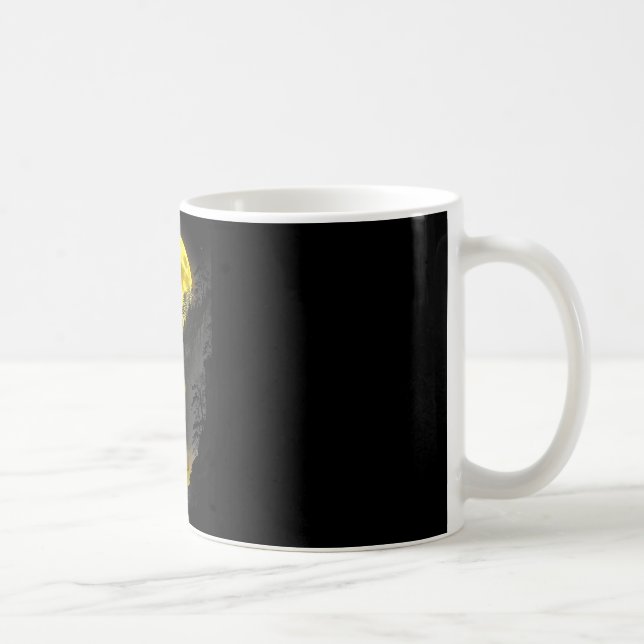 Mug Joueur de Disc Golf Drôle de Forêt Lune Cascade Es (Droite)