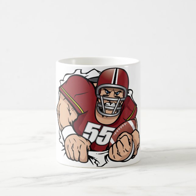 Mug Joueur de football américain à la force (Centre)