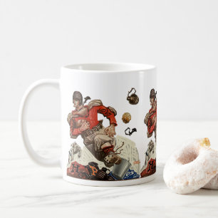 Mug Joueur de football américain quarterback vintage e