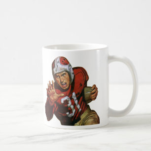 Mug Joueur de football américain vintage arrière coura