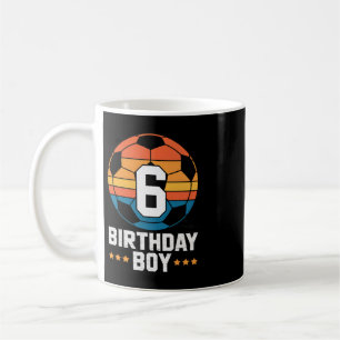 Mug Joueur de football de 6 ans 6ème anniversaire pour
