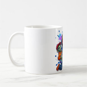 Mug Joueur de guitare alien solo cosmique Art musical