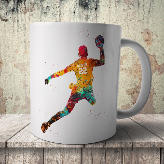 Mug Joueur de Handball Coloré (Créateur téléchargé)