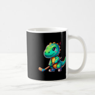 Mug Joueur de hockey sur gazon de dinosaure drôle Équi