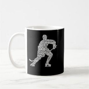 Mug Joueur de hockey sur glace lang Word Cloud Classic