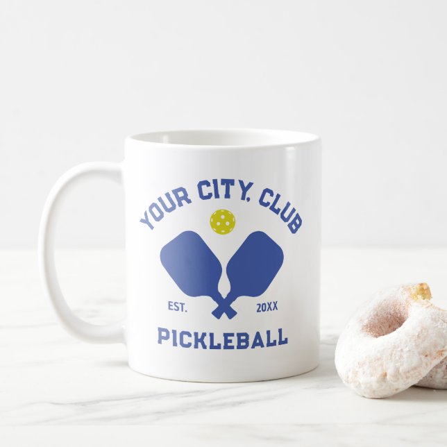 Mug Joueur de l'équipe de Pickleball Club personnalisé (Avec donut)