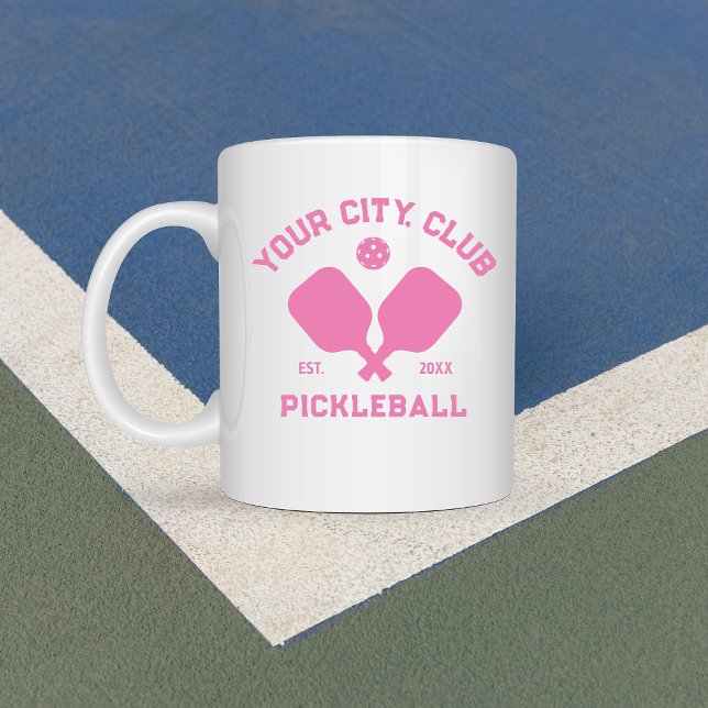 Mug Joueur de l'équipe de Pickleball Club personnalisé (Créateur téléchargé)