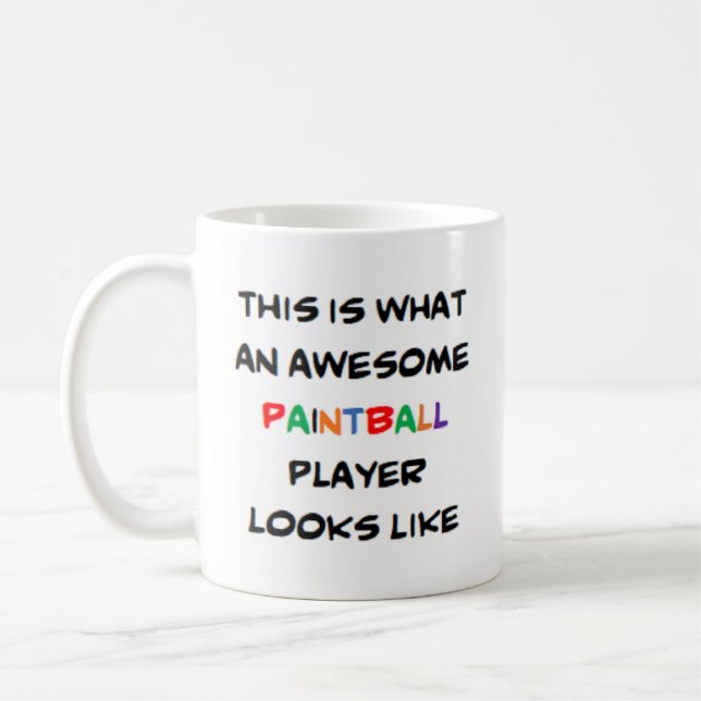 Mug joueur de paintball, génial (Gauche)