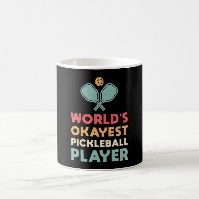 Mug Joueur de Pickleball Retro World's Okayest (Centre)
