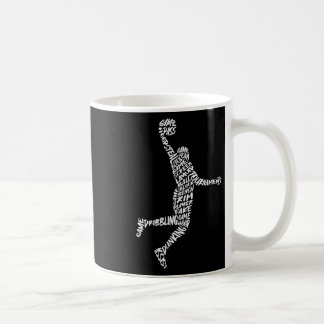 Mug Joueur de Sketll en train de faire un dunk Typogra