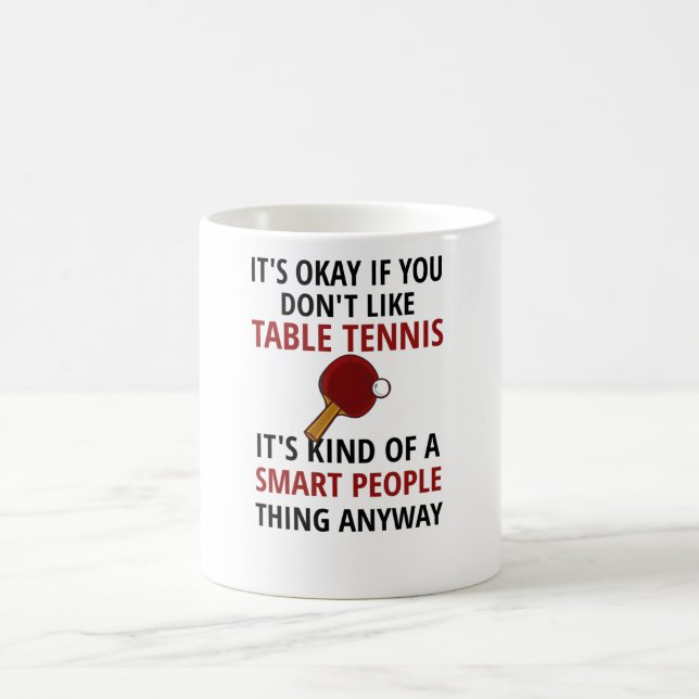 Mug Joueur de tennis de table cadeaux Ping Pong Coach  (Centre)