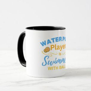 Mug Joueur de Water-polo Est Nageurs Avec Ballons