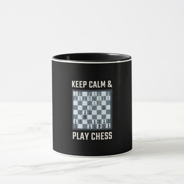 Mug Joueur d'échecs du jeu d'échecs (Centre)