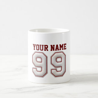 Mug Joueur numéro 99 - points frais de base-ball