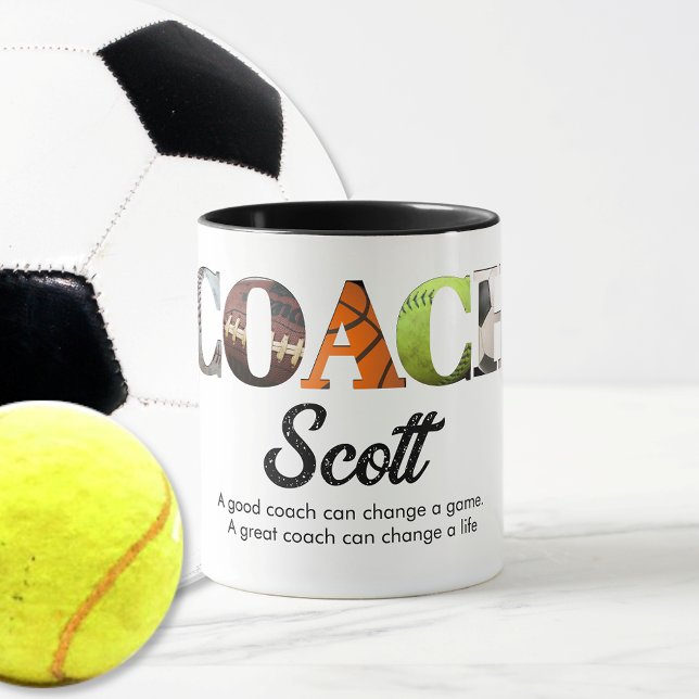 Mug Joueurs de noms d'entraîneurs personnalisés (Créateur téléchargé)
