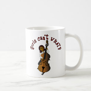 Mug Joueuse de double basse à chaîne verticale