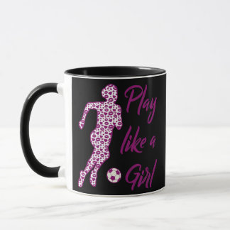 Mug Joueuse de football féminin