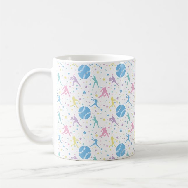 Mug Joueuses de softball étoiles (Gauche)