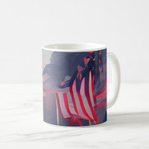 Mug Jour commémoratif drapeau américain art numérique 