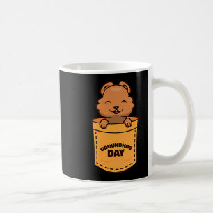Mug Jour de la marmotte 2023 Memes de poche drôle amat