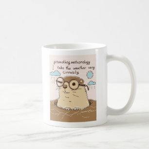 Mug Jour de la marmotte de fond Météorologie