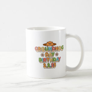 Mug Jour de la marmotte garçon d'anniversaire fille ho