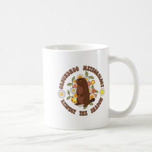Mug Jour de la marmotte Respecter la météorologie rétr