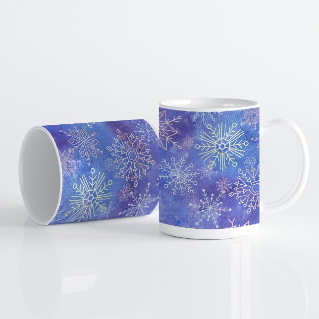 Mug Jour de la neige ! Flocons de neige (Créateur téléchargé)