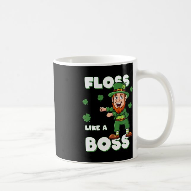 Mug Jour de la Saint Patrick Floss Comme Un Patron Lep (Droite)