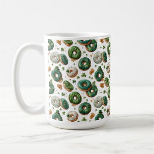 Mug Jour de la Saint-Patrick Gâteau et Trèfle à l'aqua