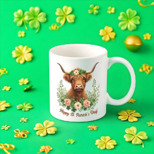 Mug Jour de la Saint Patrick Irlandais Vache verte Vac