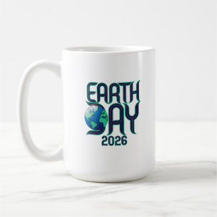 Mug Jour de la Terre 2026 Conception Éco Typographie