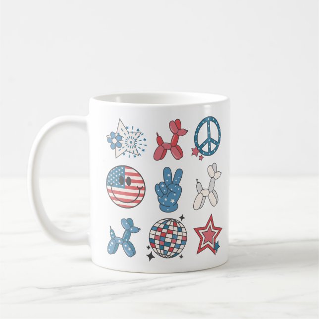 Mug Jour de l'Indépendance 4 juillet Super (Gauche)