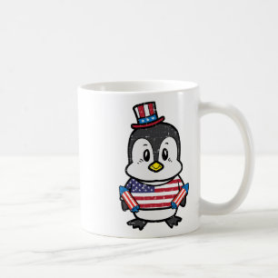 Mug Jour de l'Indépendance Penguin 4 Juillet America T