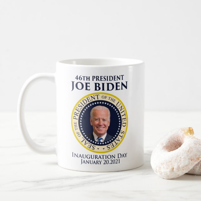 Mug Jour de l'investiture 2021 Président Biden (Avec donut)