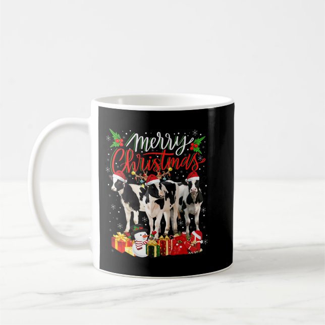 Mug Jour de Noël Pyjama Louvain de vache laitière Lumi (Gauche)