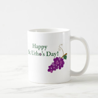 Mug Jour de St Urho heureux ! avec des raisins