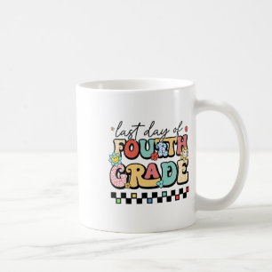 Mug Jour Dernier Rétro De Quatrièmement Enfants Âgés Â