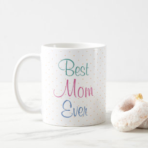 Mug Jour des mères Cadeau moderne Élégant Modèle color