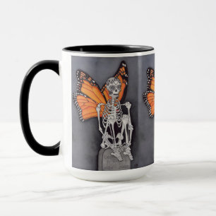 Mug Jour des morts Halloween Papillon squelette