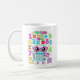 Mug Jour des nombres 2026 Calculatrice mignonne Concep