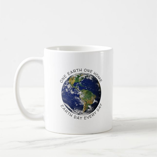 Mug jour des terres One Earth One Home Globe World Cus (Gauche)
