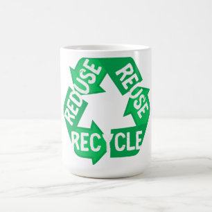 Mug Jour des terres Réduire Réutiliser Recycle Boucle 