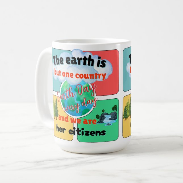 Mug Jour des terres tous les jours (Devant gauche)