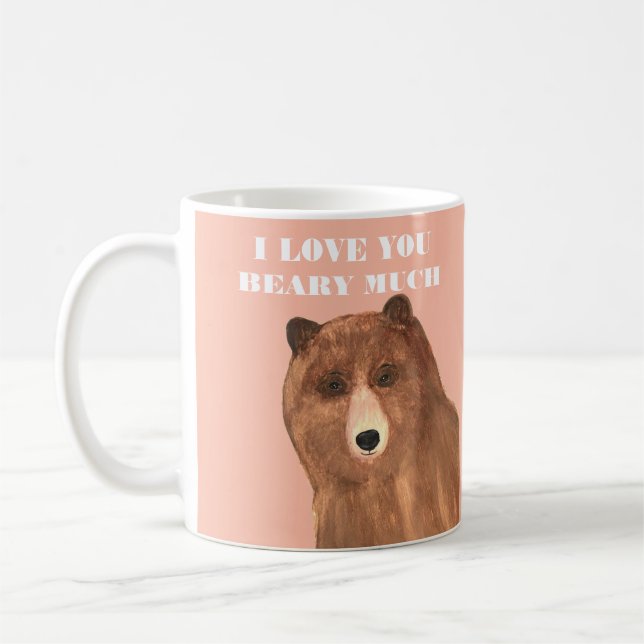 Mug Jour des Valentines Je t'aime beaucoup (Gauche)